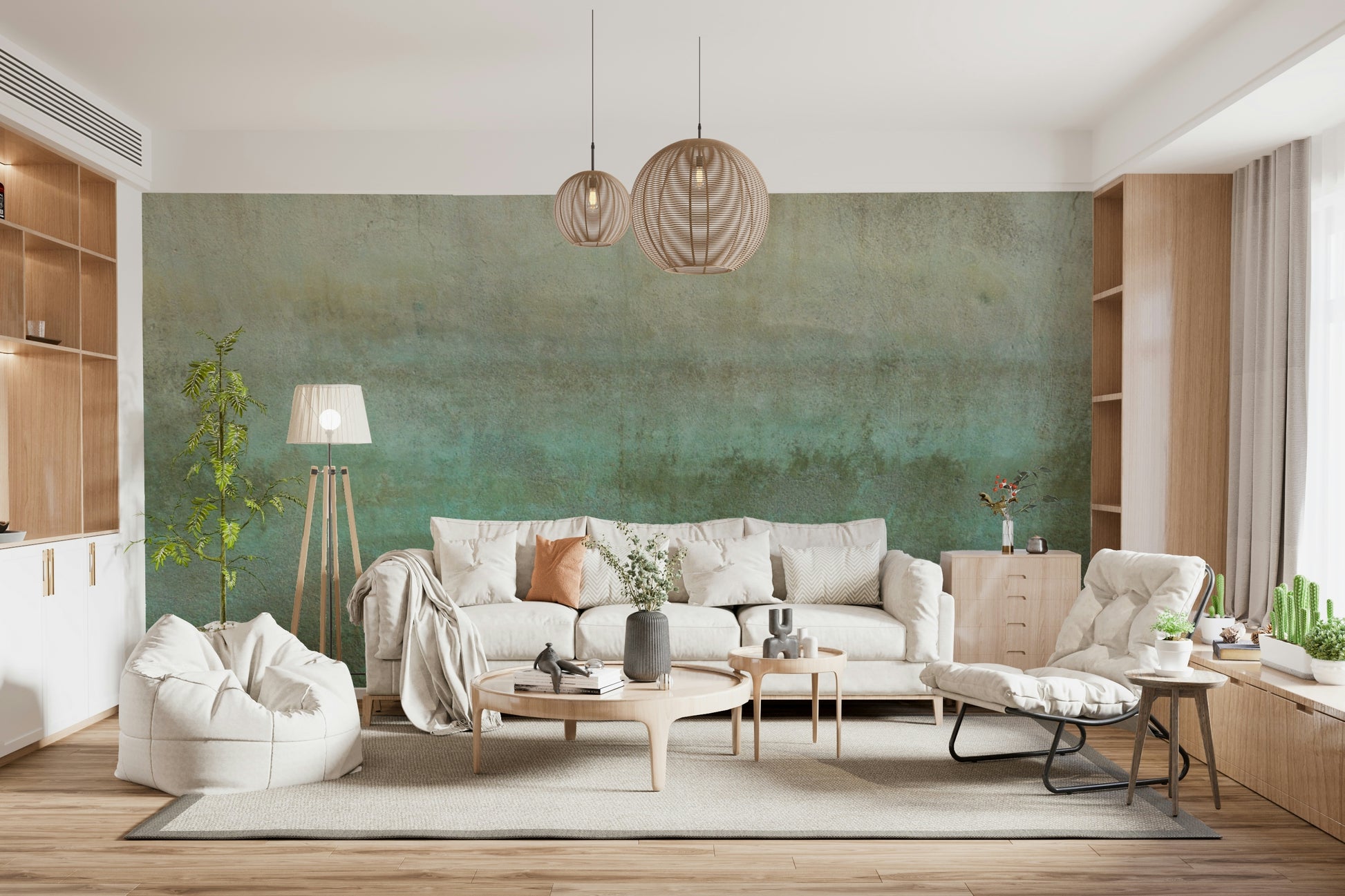 Abstract Oxidized Wall Art design streaked metallic finish.