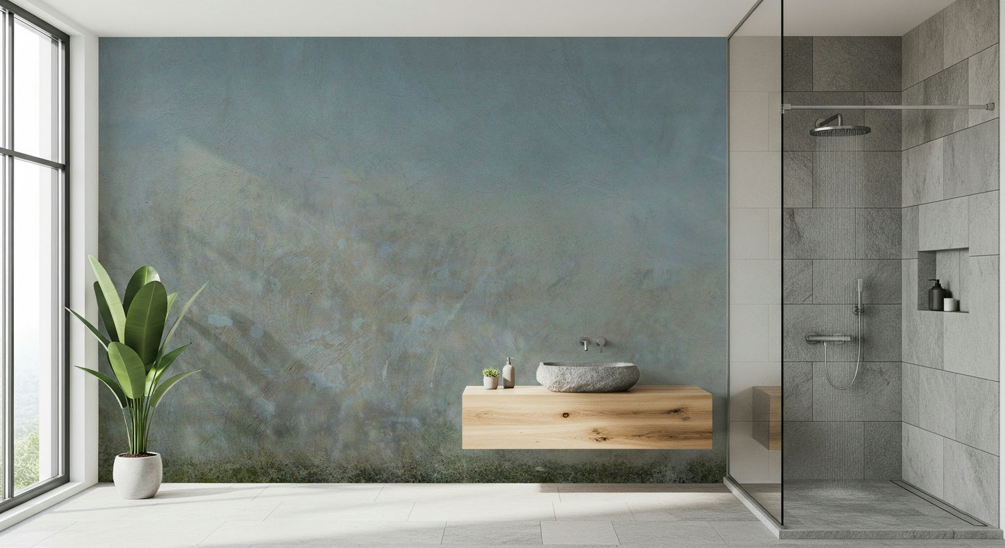 Faded Aged Wall Canvas wall mural in weathered subtle shades.