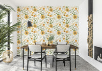 Artistic Wildflower Dream wallpaper, beautiful yellow petals.