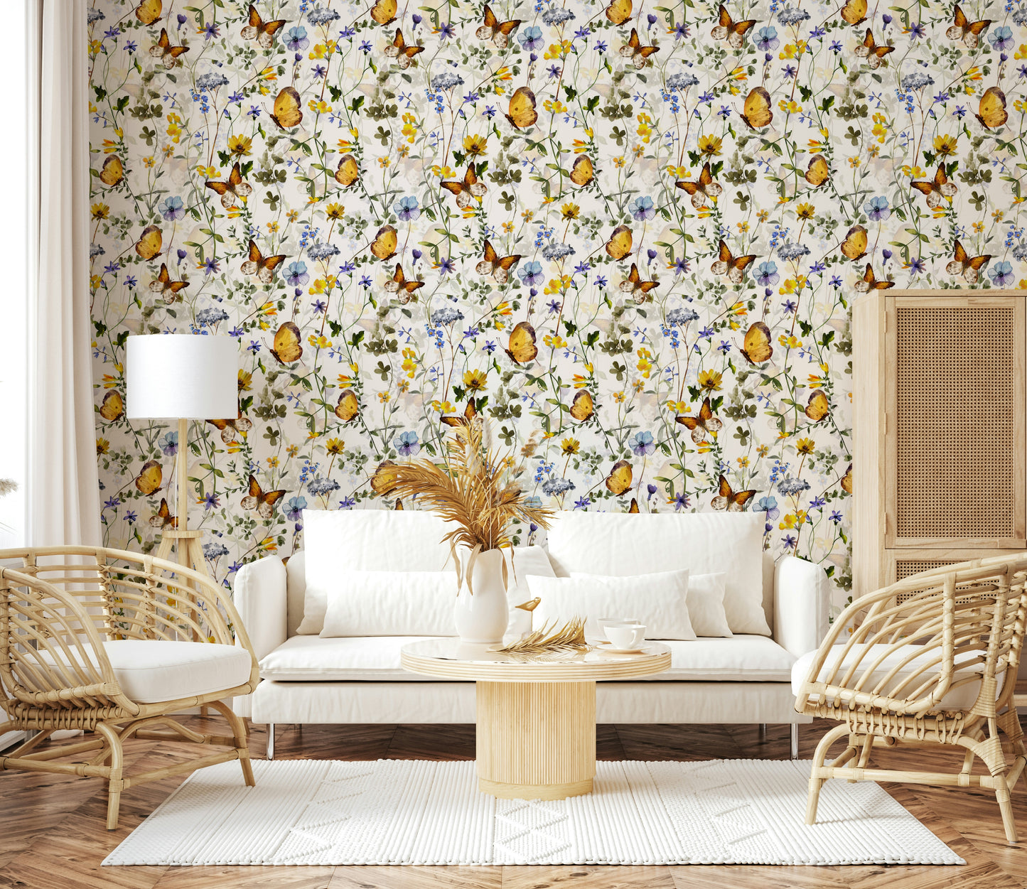 Butterfly Yellow Butterfly Meadow scenic wall art