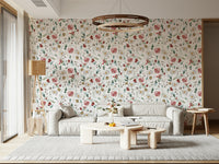 Beautiful Winter Bloom Watercolor wallpaper for walls.