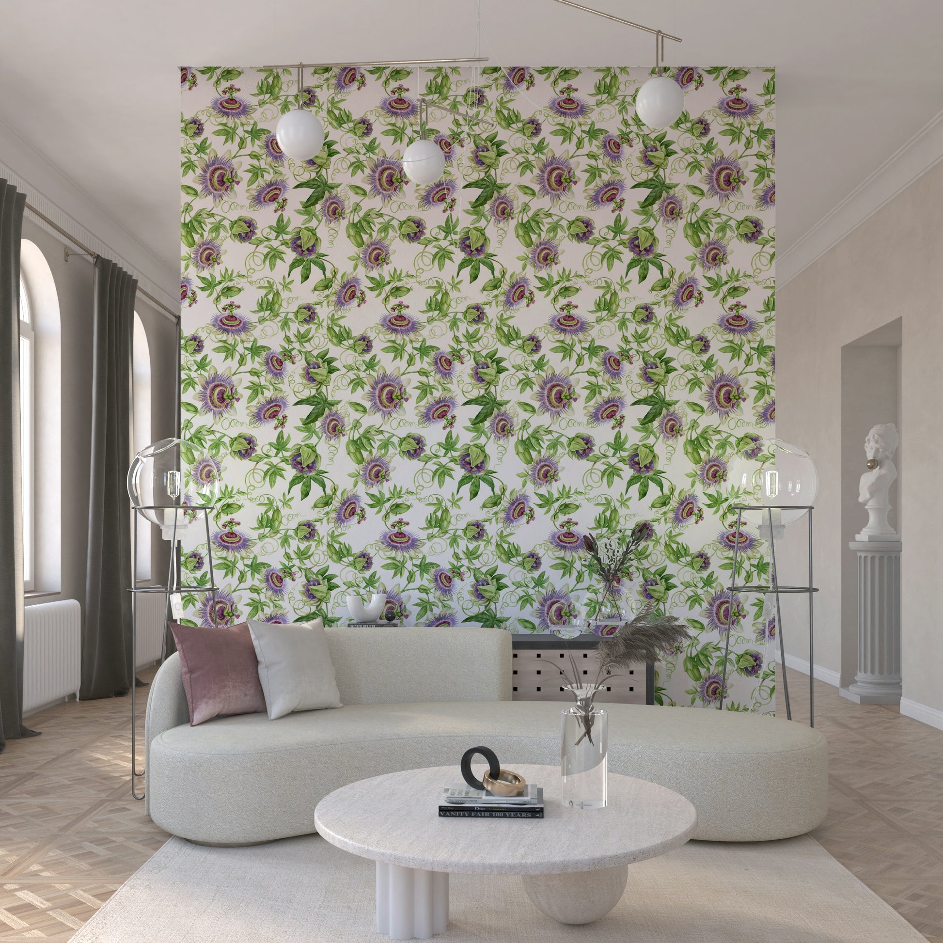 Lush Passionflower Dream wallpaper stunning flower design.