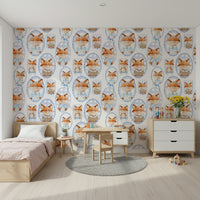 Delightful Fox Portrait Gallery wallpaper illustration portraits bow