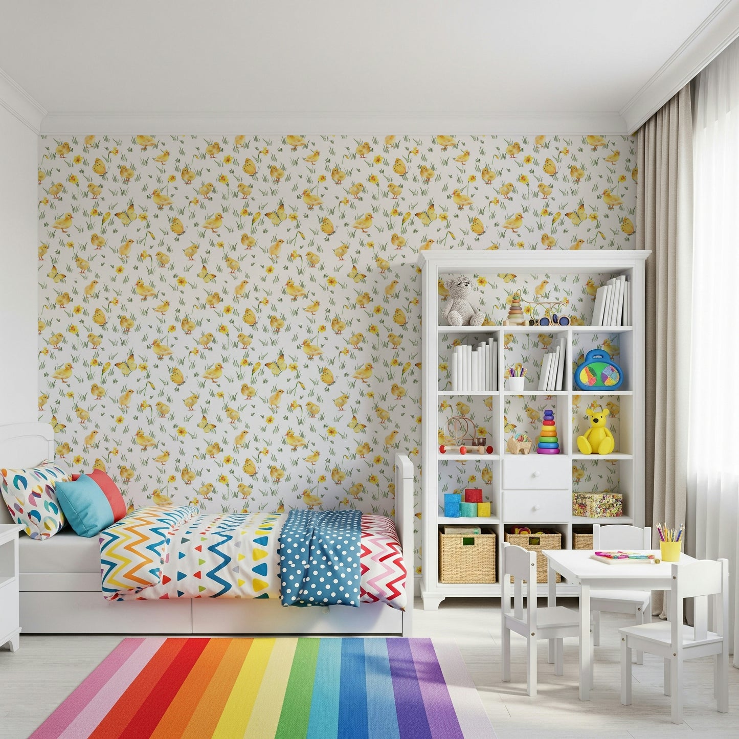 Watercolor Chicks Wallpaper⁠