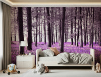 Inspiring Mysteries of Bluebell Forest. Wall panel features lush color.