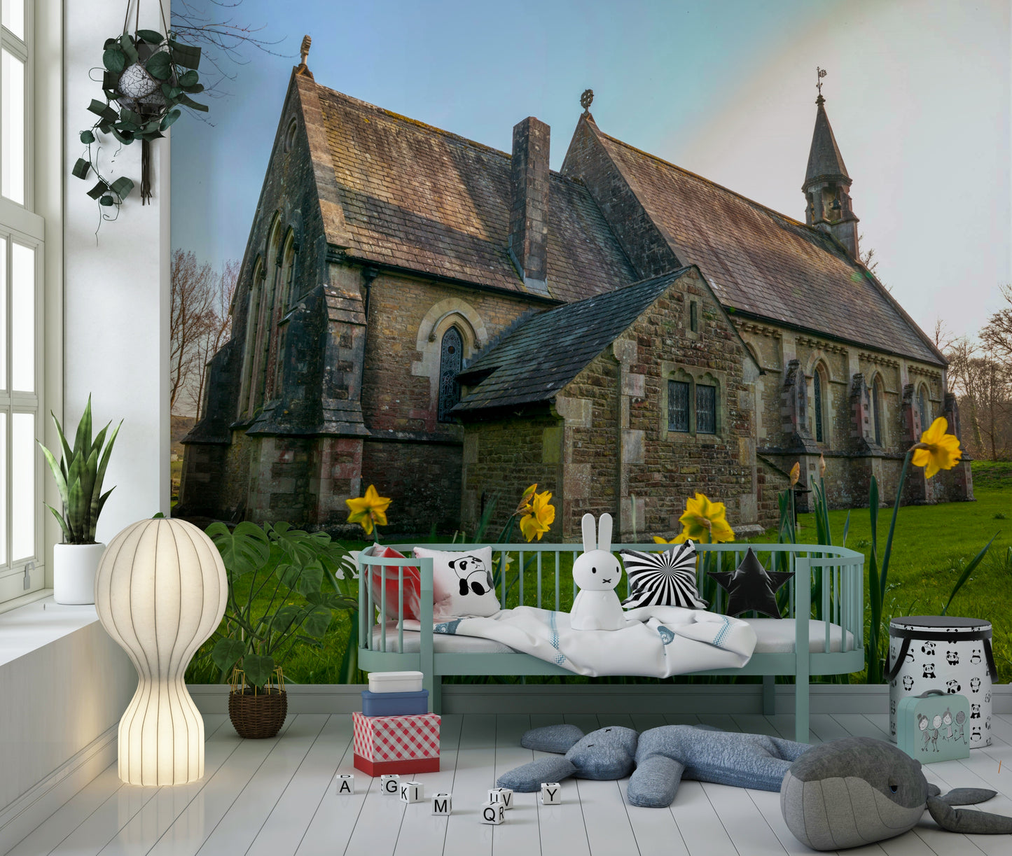 Golden Daffodils Wall Mural