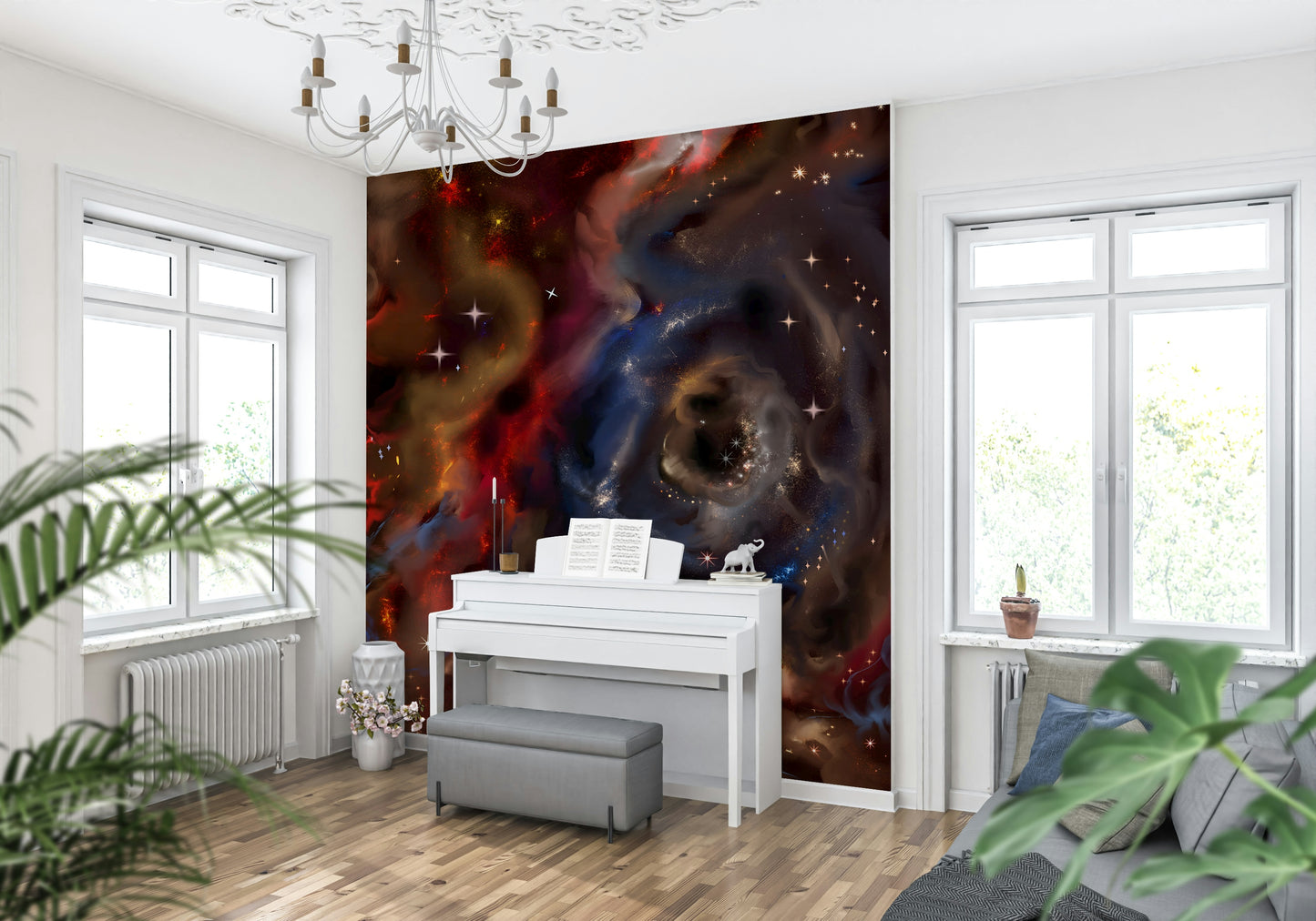 Nebulae Cascade Wall Mural