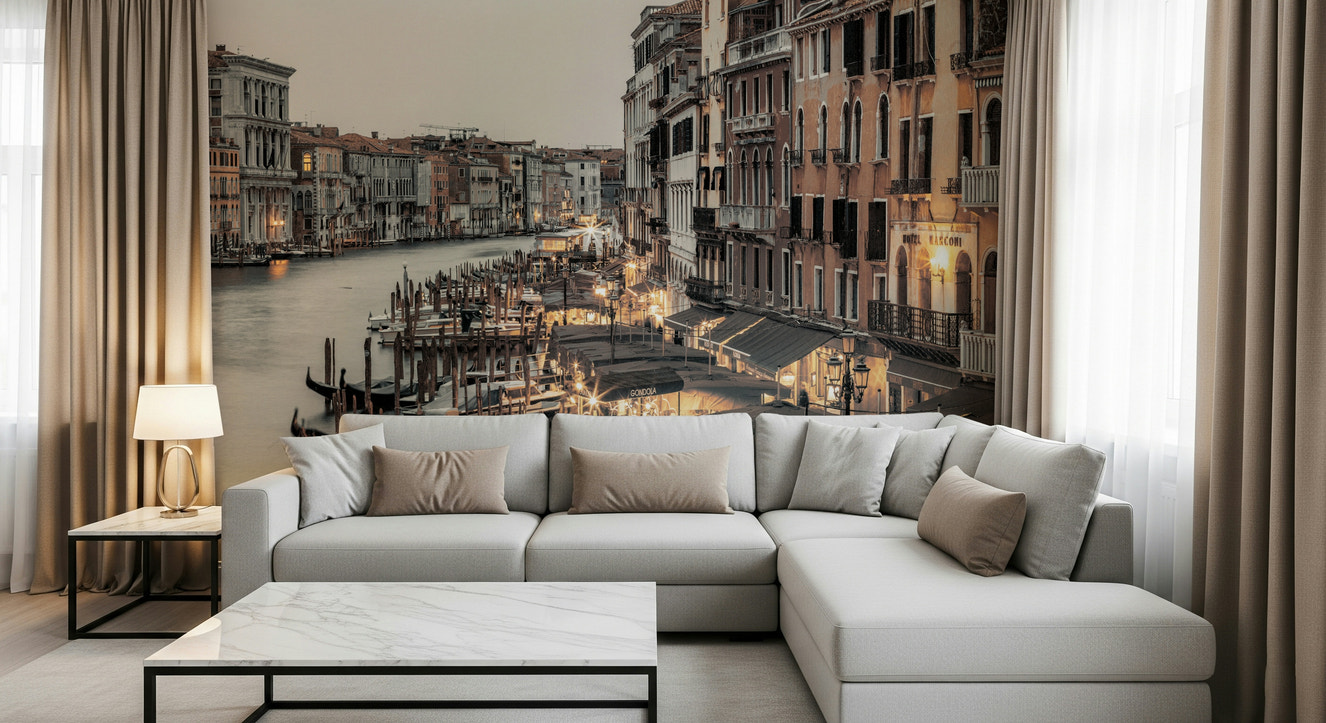Venetian Canal Evening Wall Mural