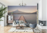 Japan scenery Mount Fuji Serenity wall paper, majestic mountain.
