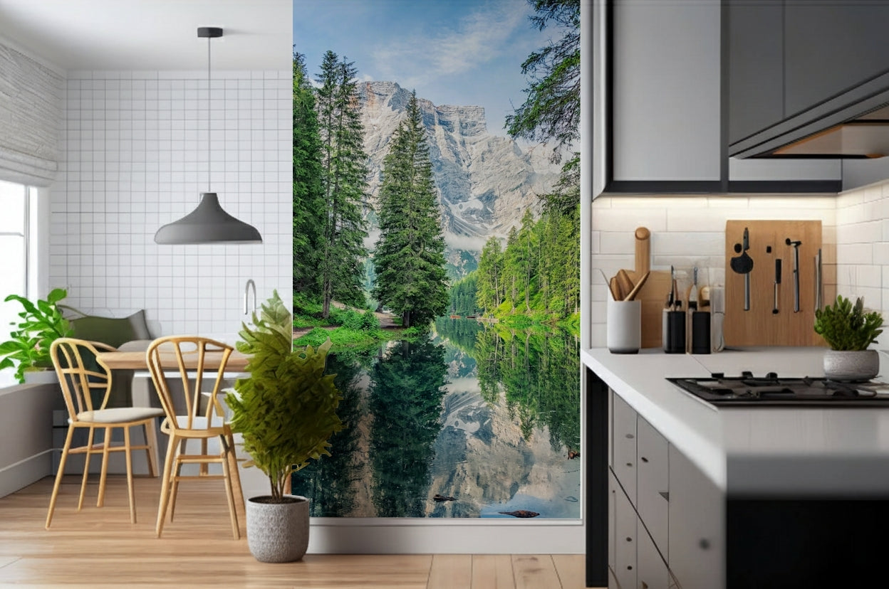 Alpine Lake Reflection wall décor alpine mirror reflection natural beauty.