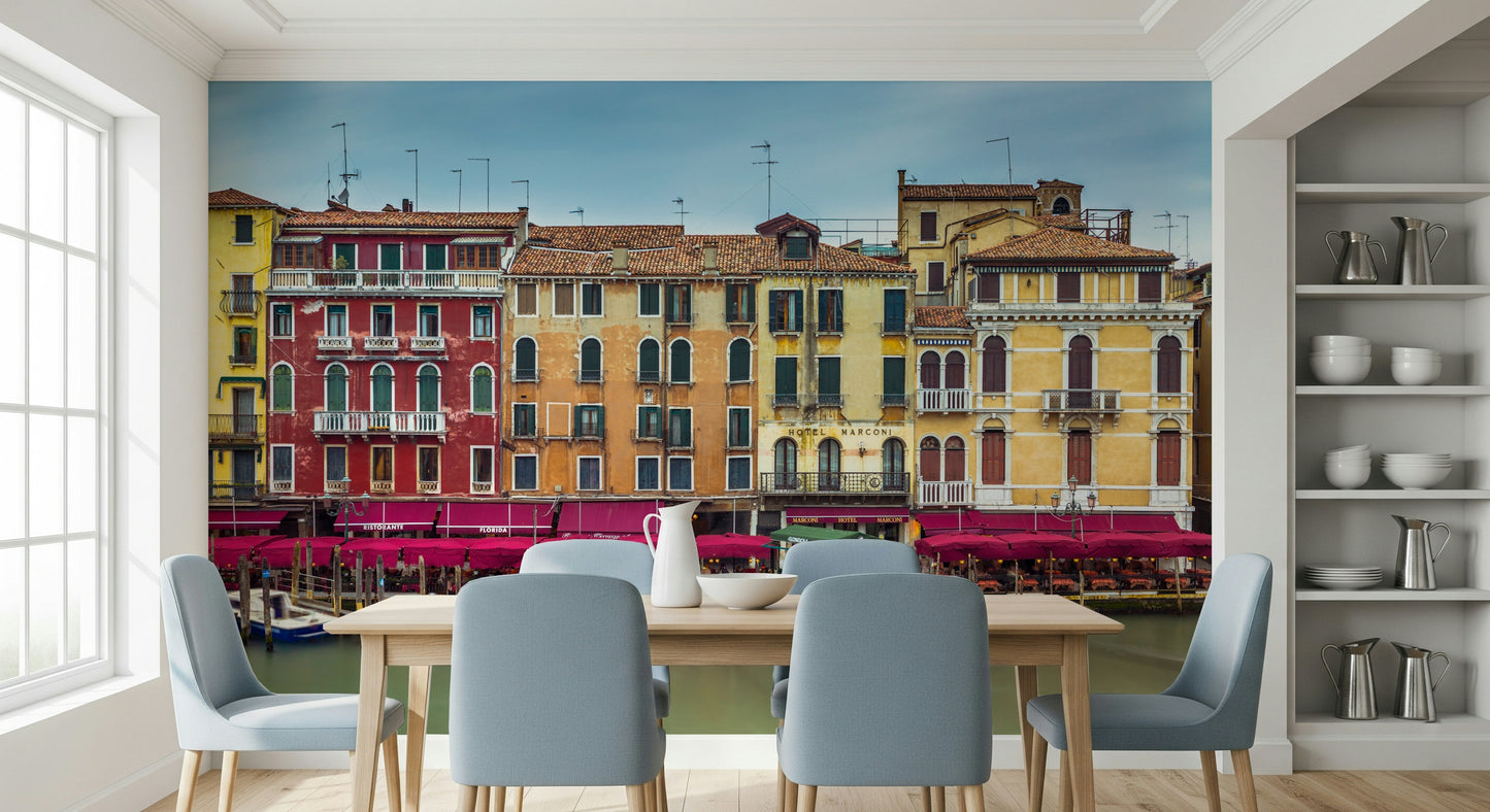 Colorful Venice Facades Wall Mural