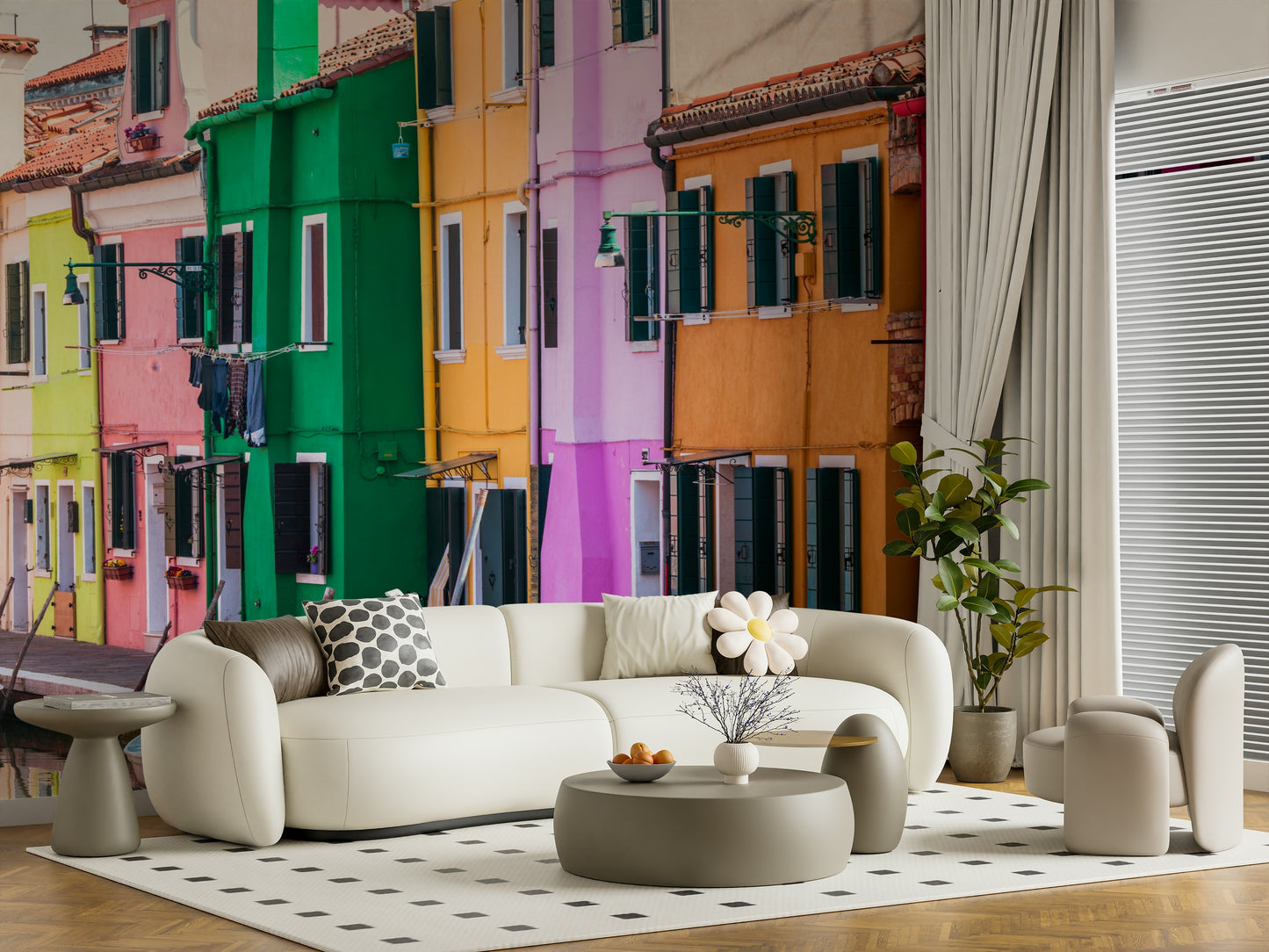 Burano Colors Wall Mural