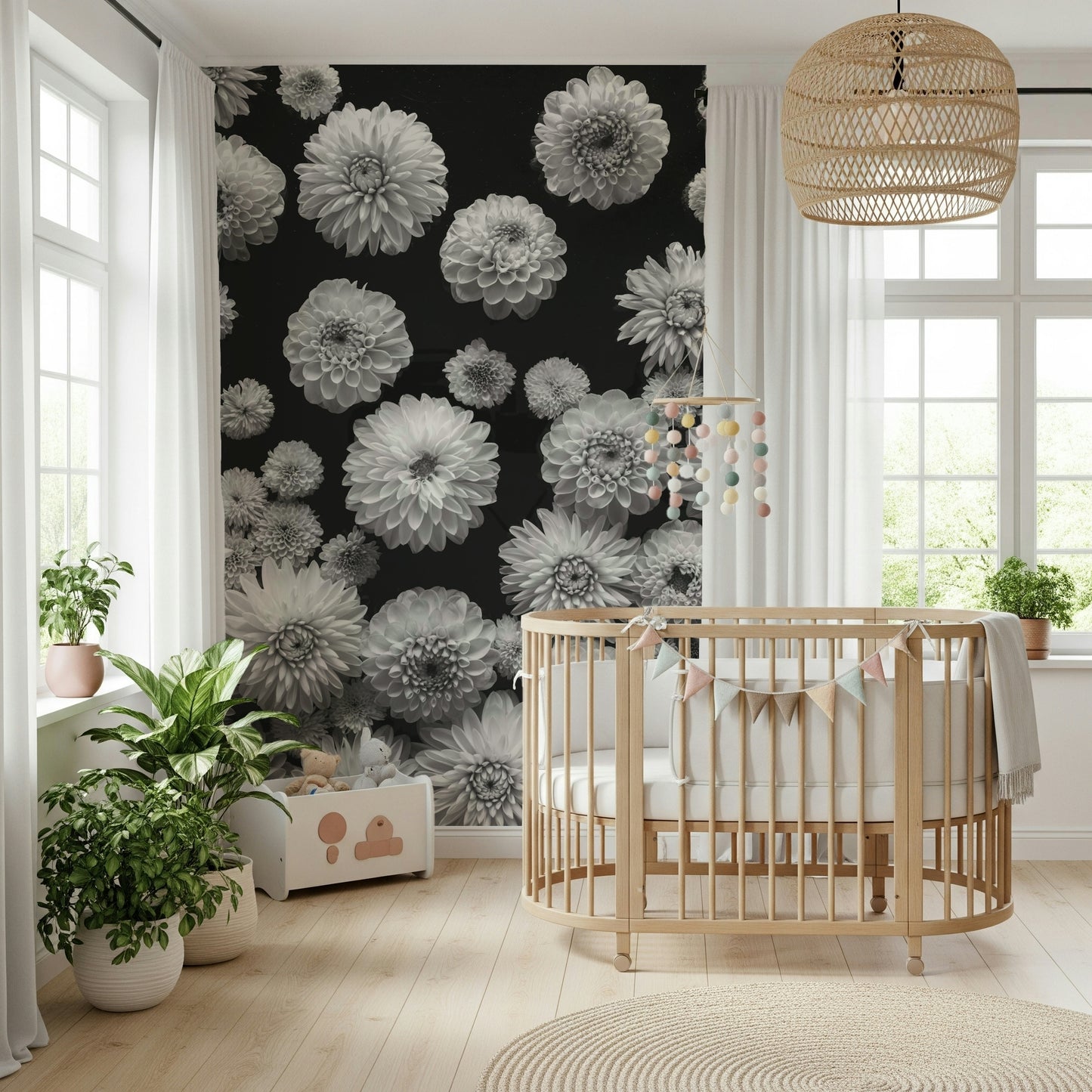 Dahlia Dreamscape Wall Mural