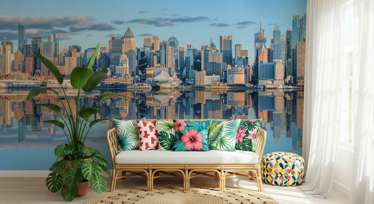 Lower Manhattan skyline Wall Mural