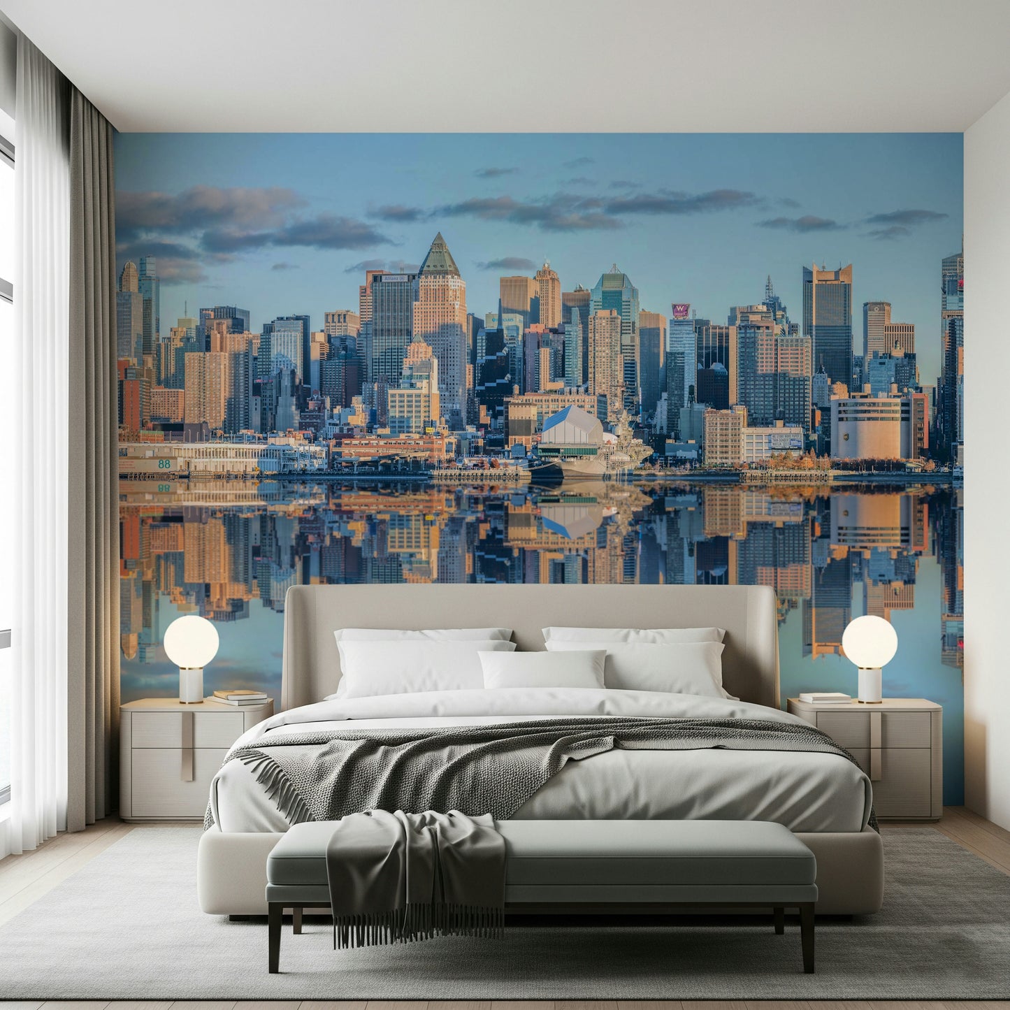 Lower Manhattan skyline Wall Mural
