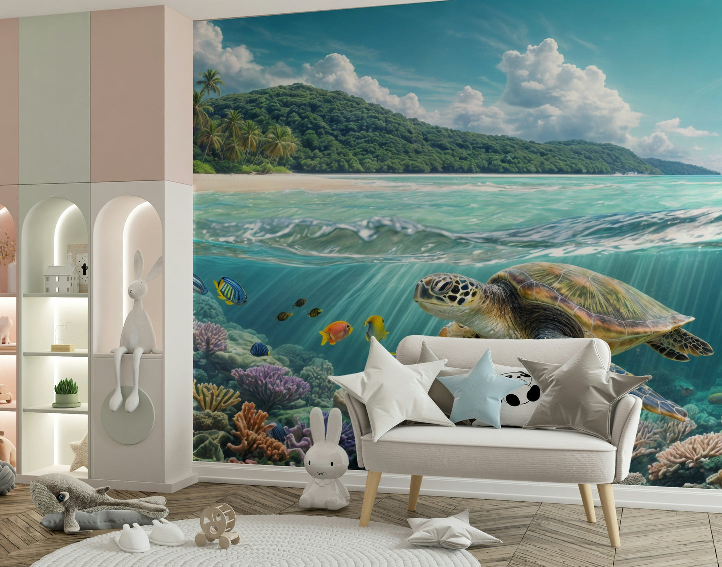 Sea Turtle's Paradise Wall Mural