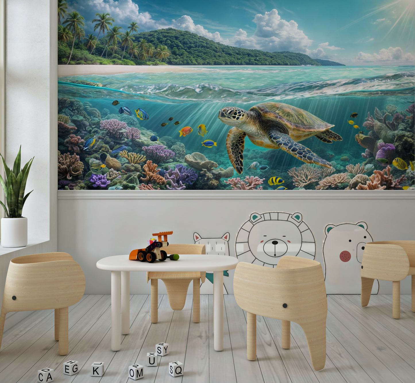 Sea Turtle's Paradise Wall Mural
