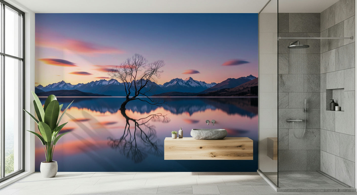 Lake Serenity Dusk Wall Mural