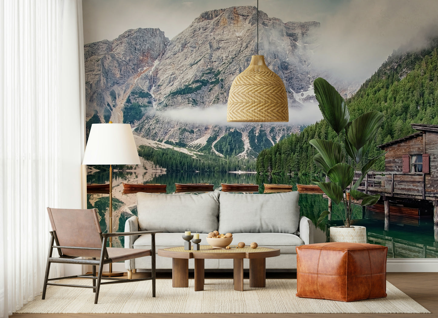 Lake Braies Calm Wall Mural