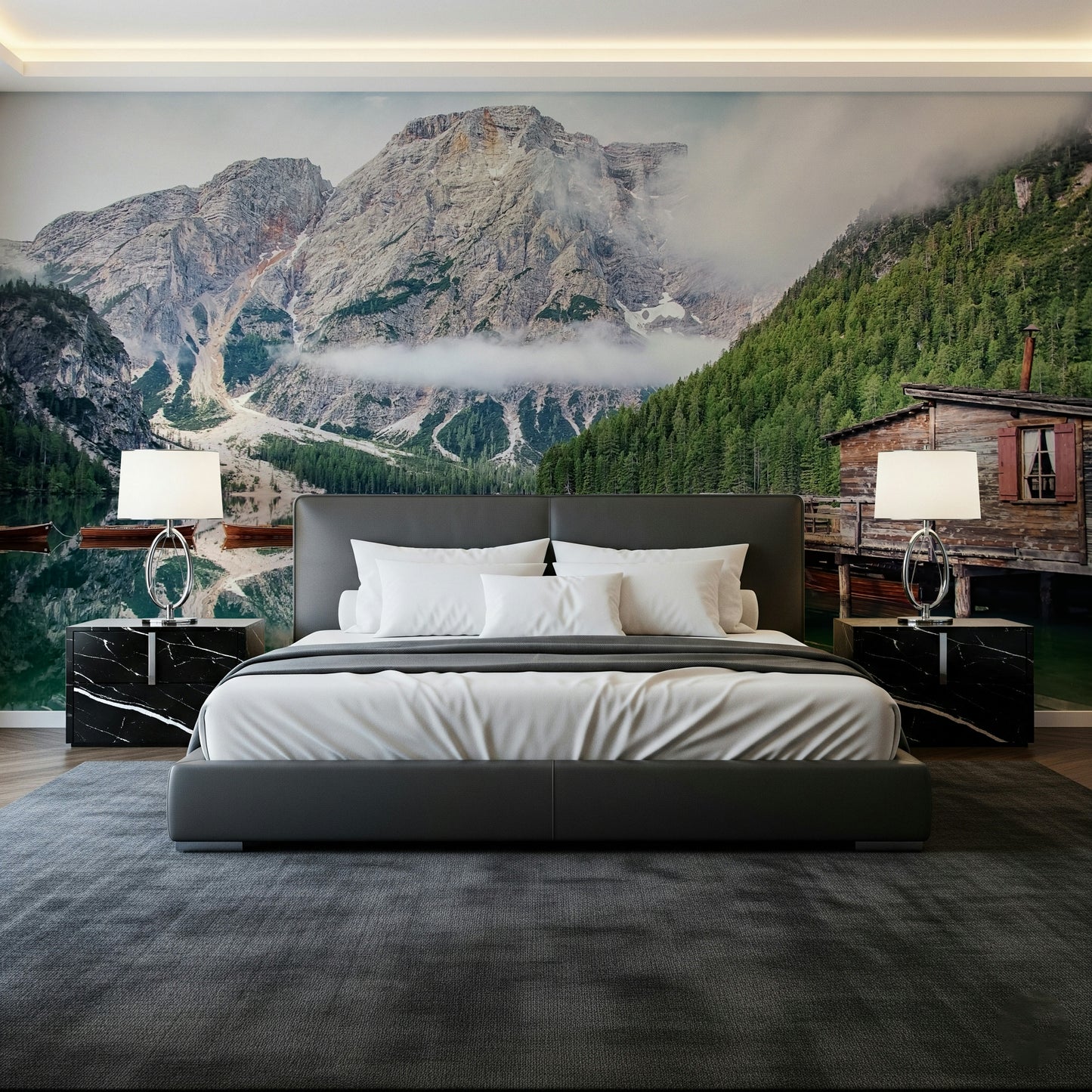 Lake Braies Calm Wall Mural
