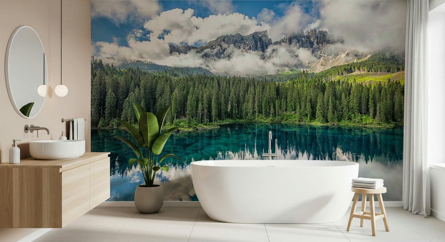 Turquoise Dreamscape Wall Mural
