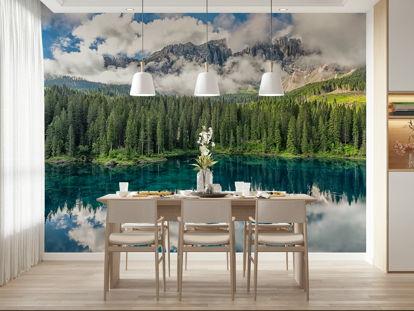 Turquoise Dreamscape Wall Mural