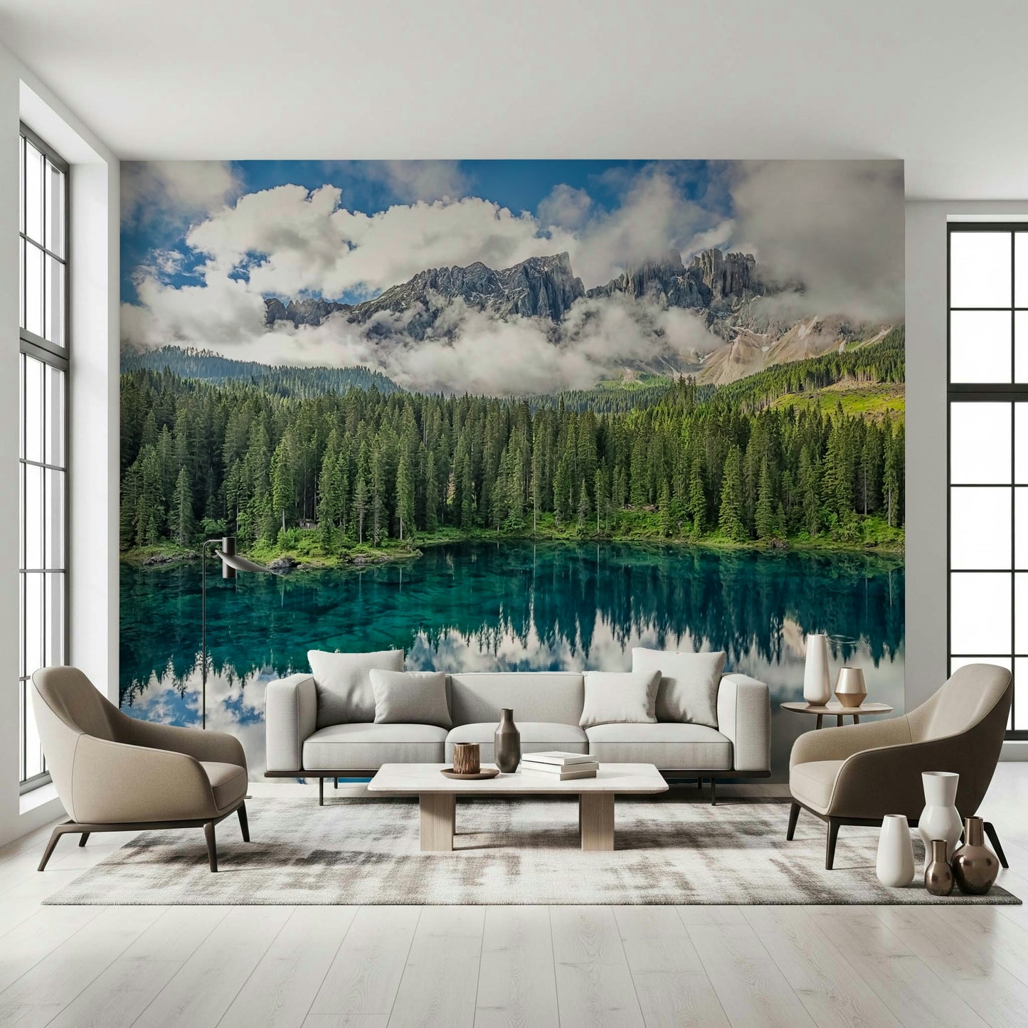 Turquoise Dreamscape Wall Mural
