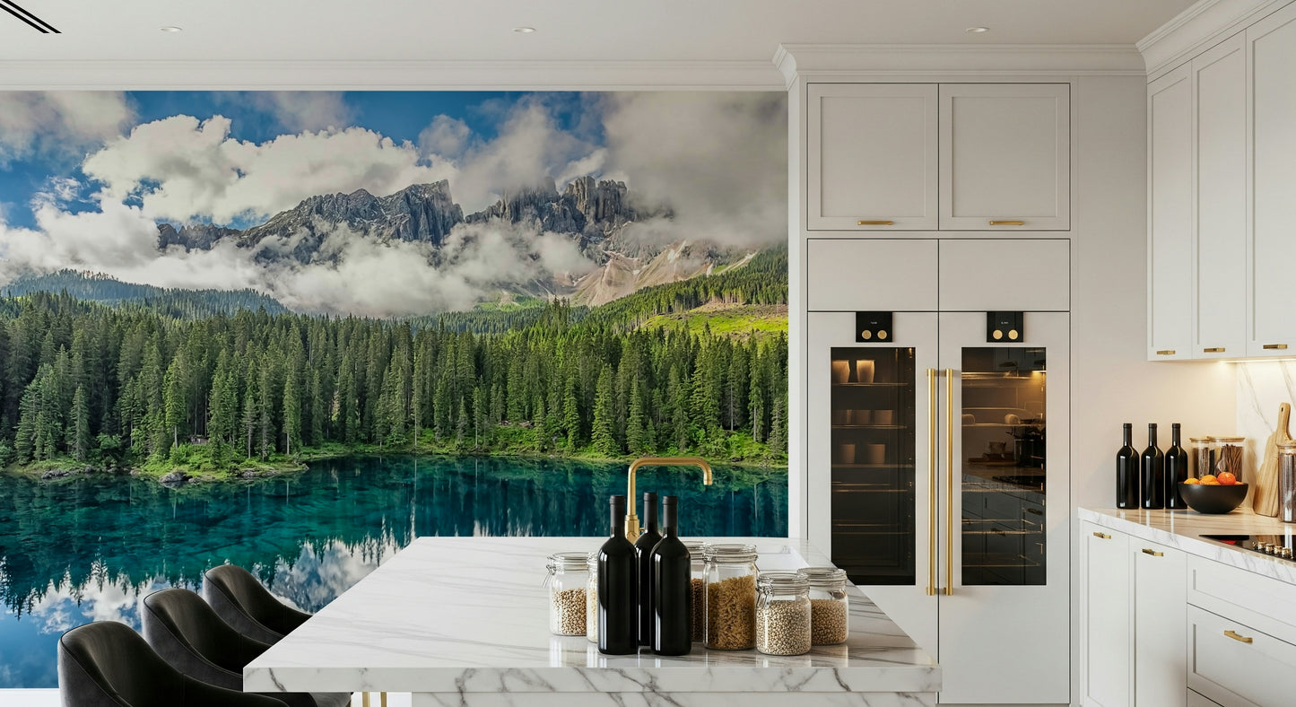 Turquoise Dreamscape Wall Mural