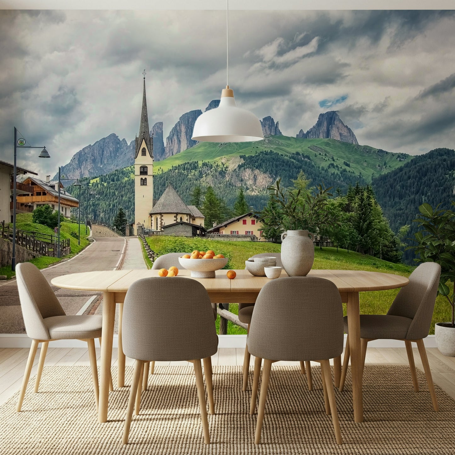 Italian Alps Vista Wall Mural