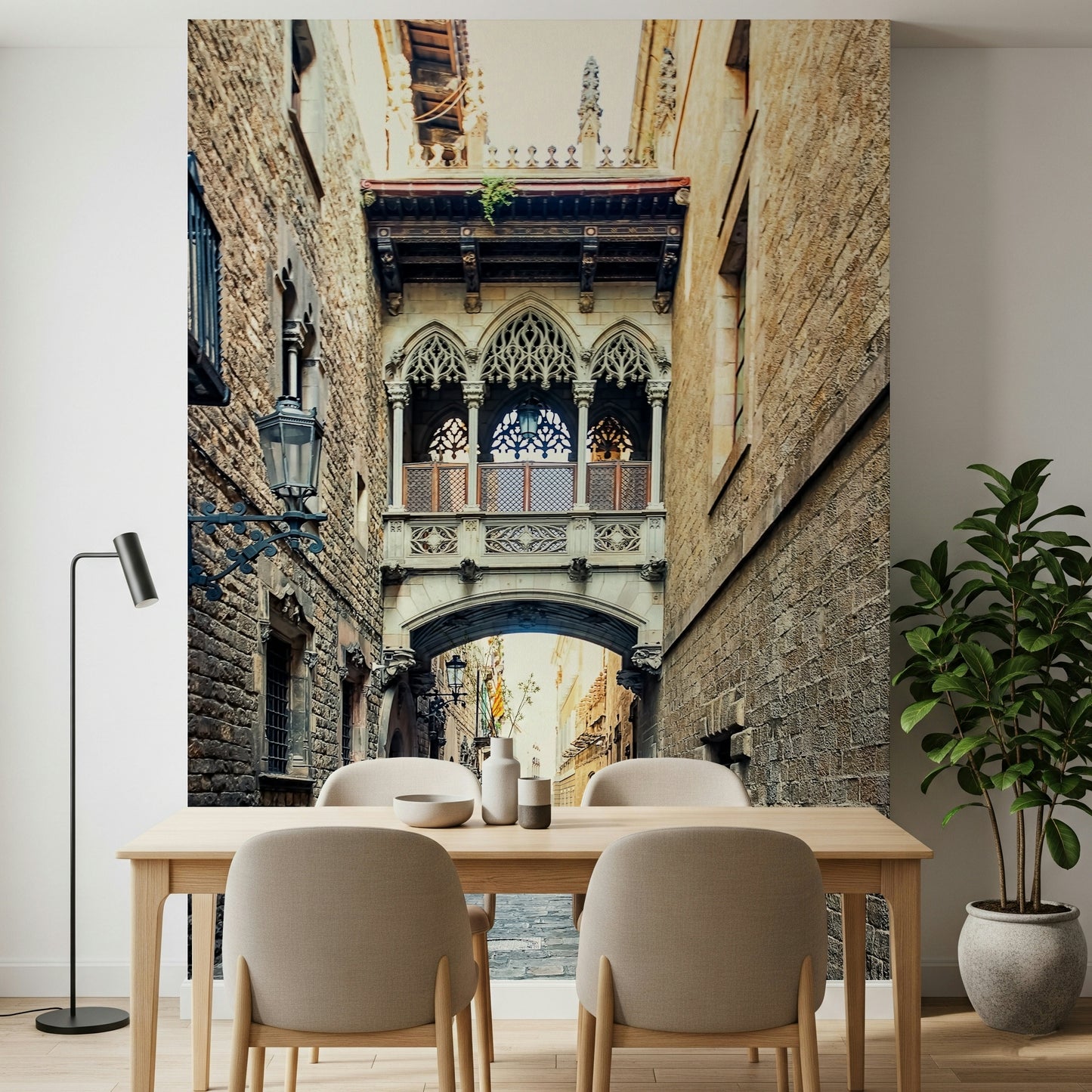 Gothic Quarter Archway Wall Mural