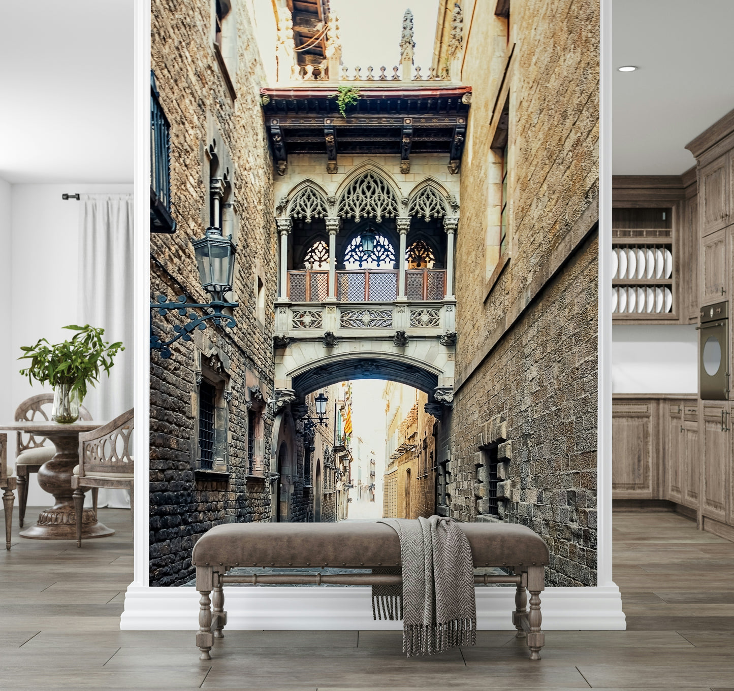 Gothic Quarter Archway Wall Mural