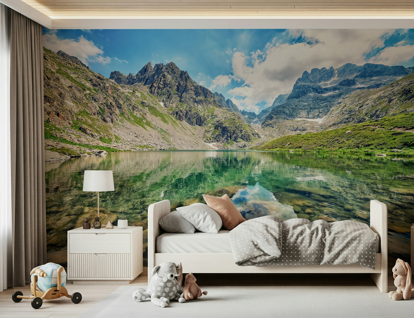 Alpine Lake Serenity Wall Mural