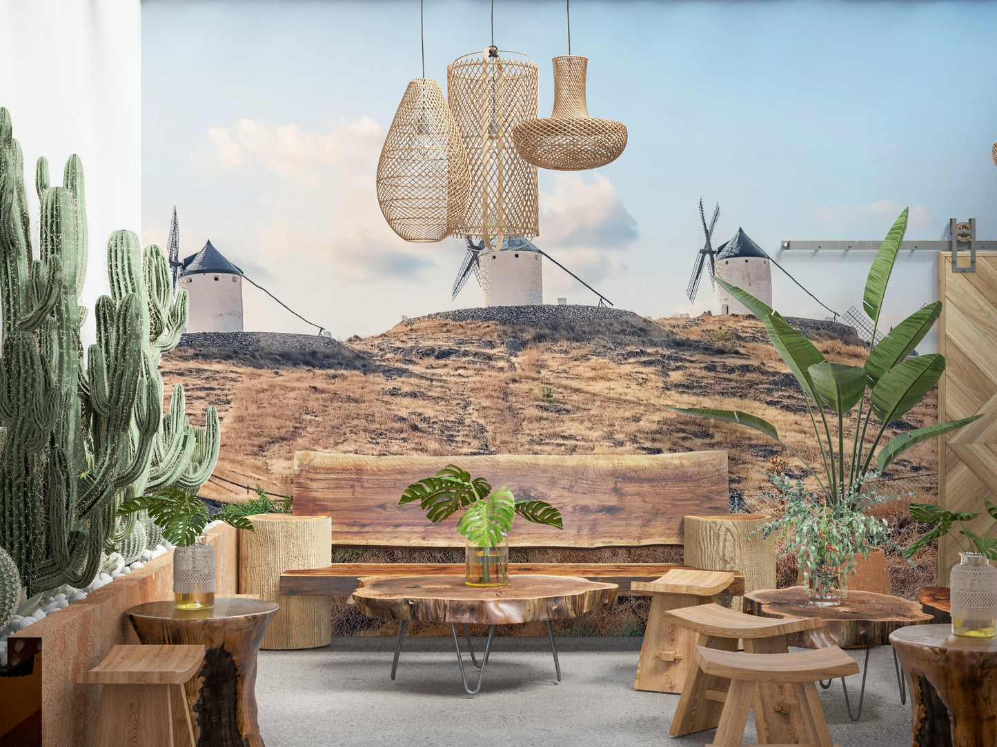 La Mancha Windmills Wall Mural