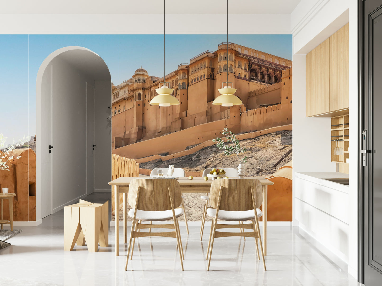 Amber Fort Grandeur Wall Mural