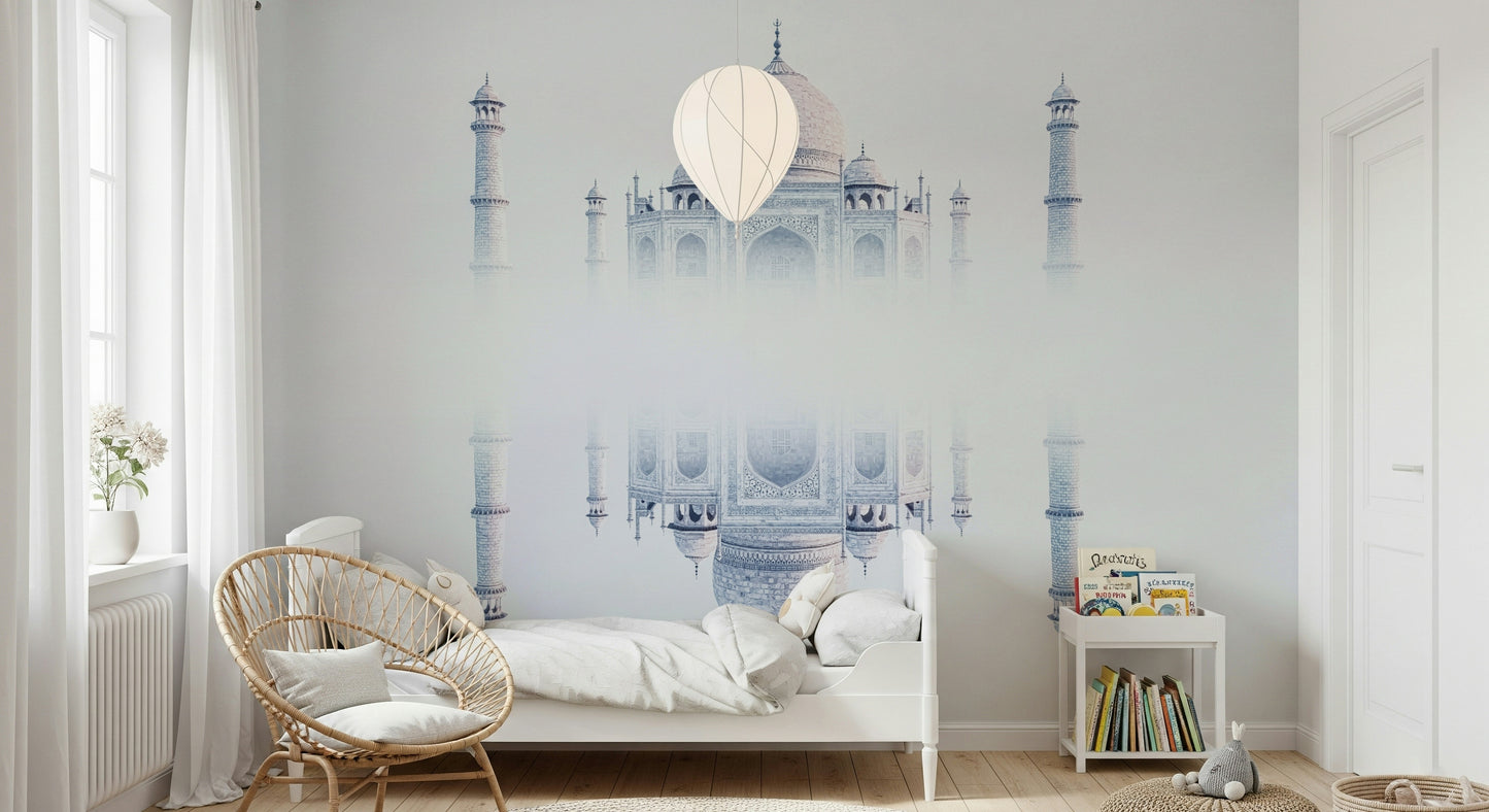 Taj Mahal Mirage Wall Mural