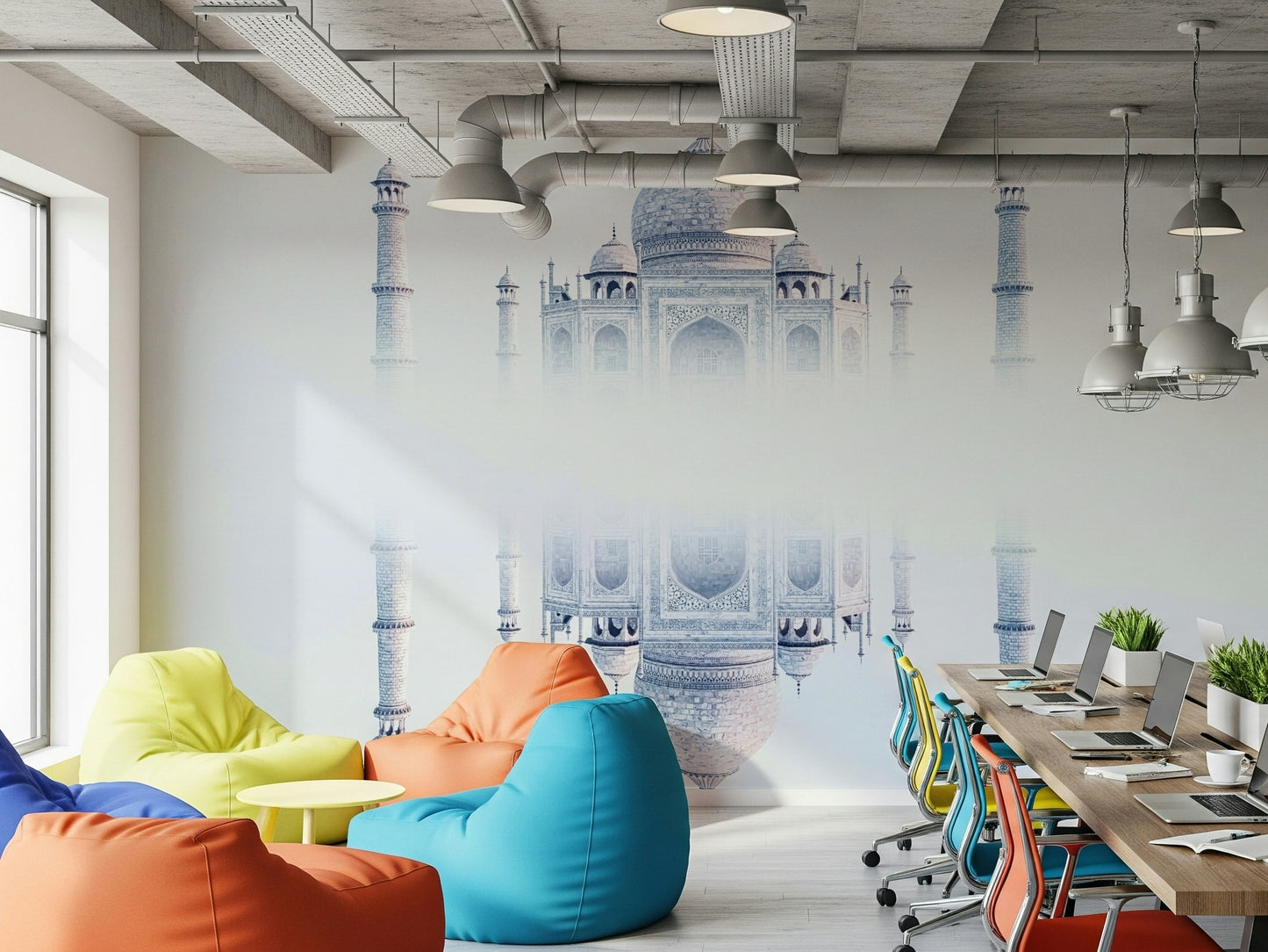 Taj Mahal Mirage Wall Mural