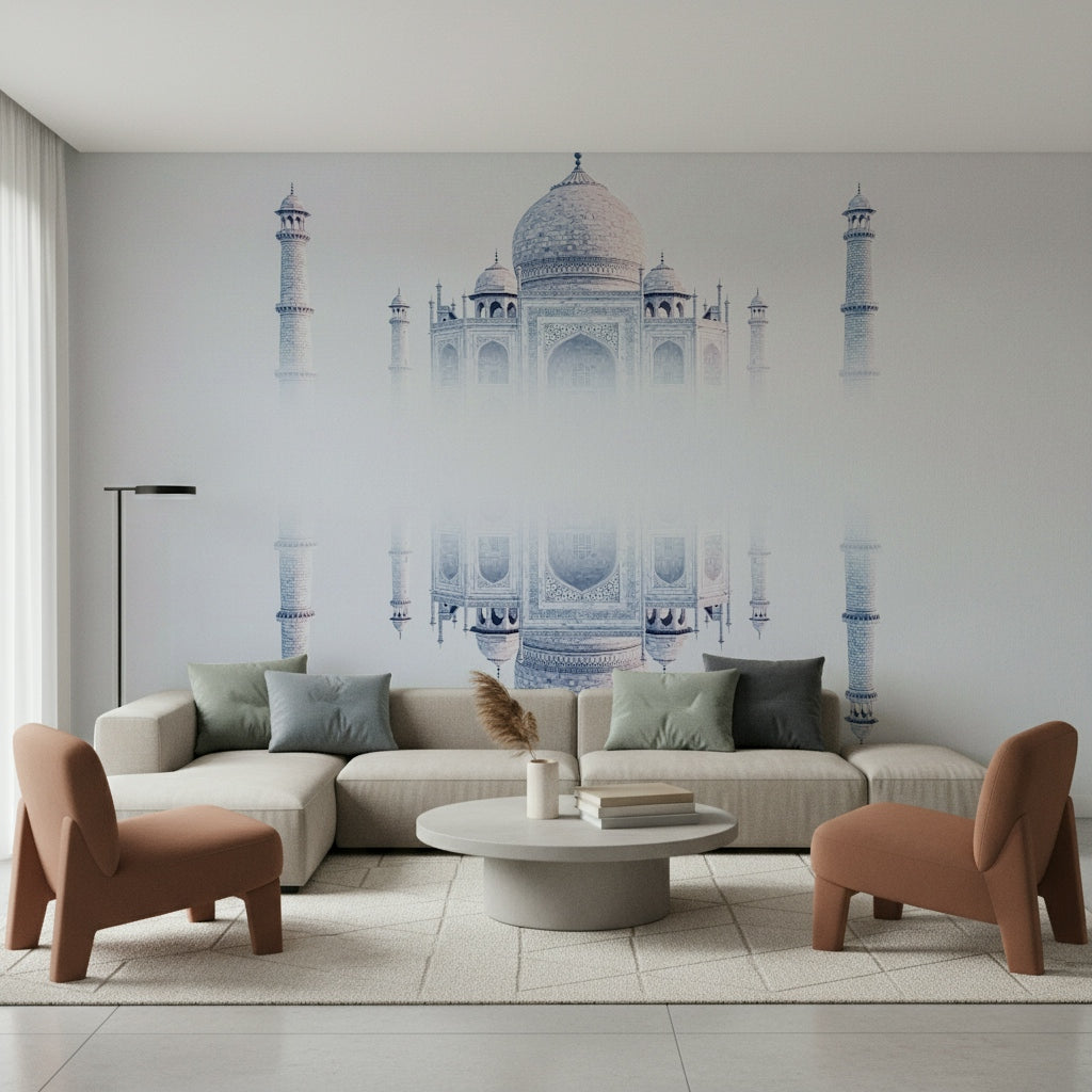 Taj Mahal Mirage Wall Mural