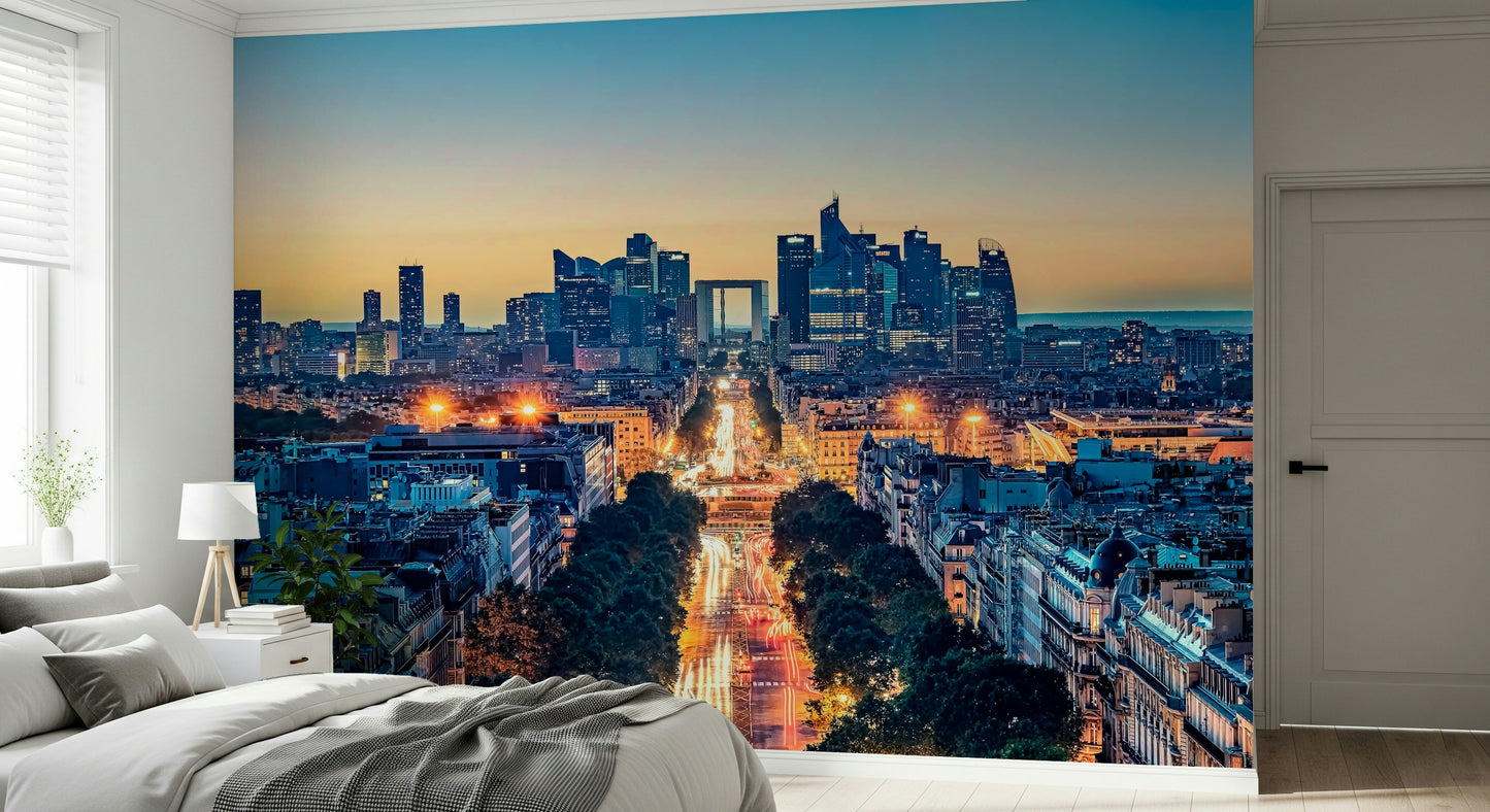 Twilight Metropolis Wall Mural
