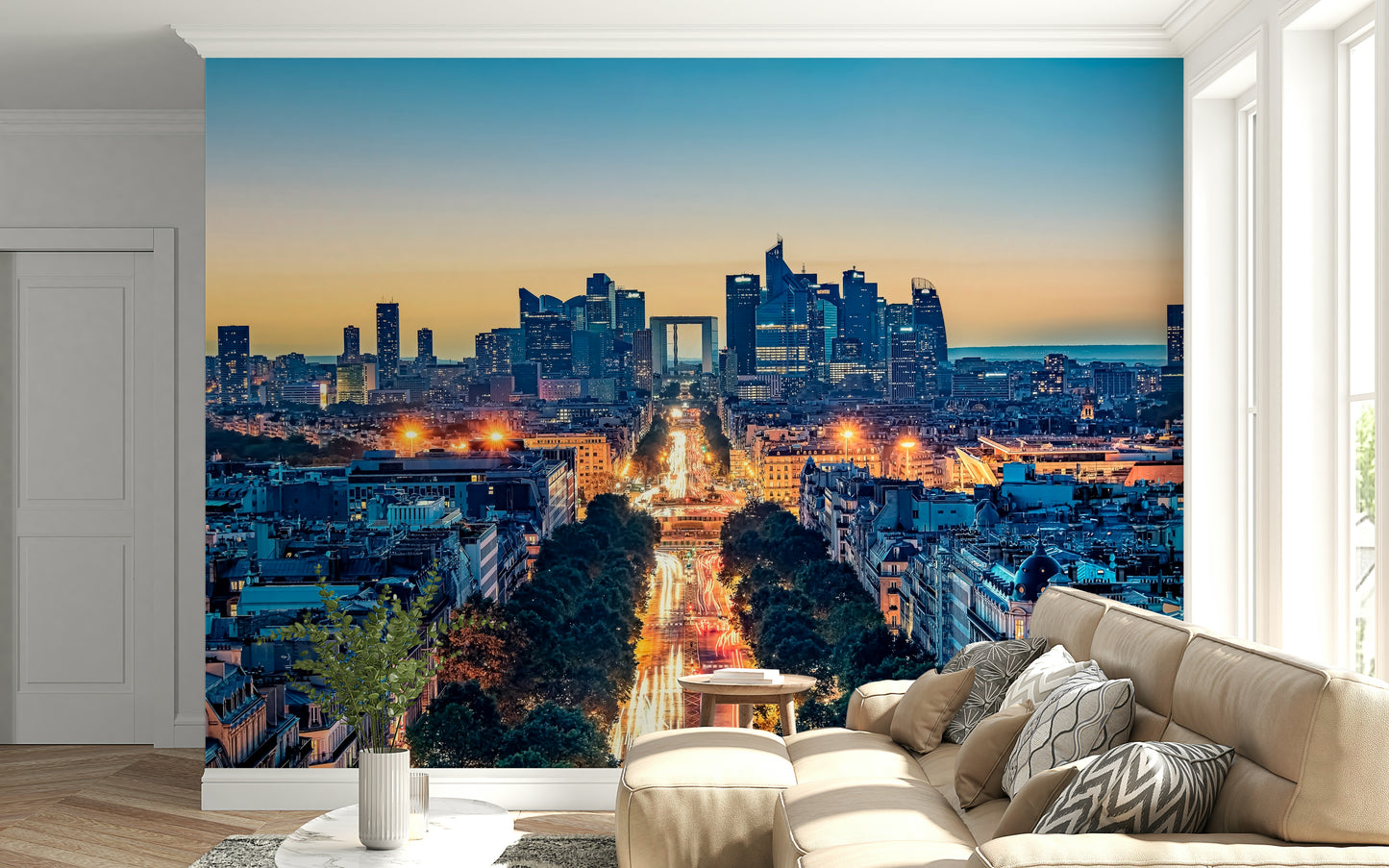 Twilight Metropolis Wall Mural