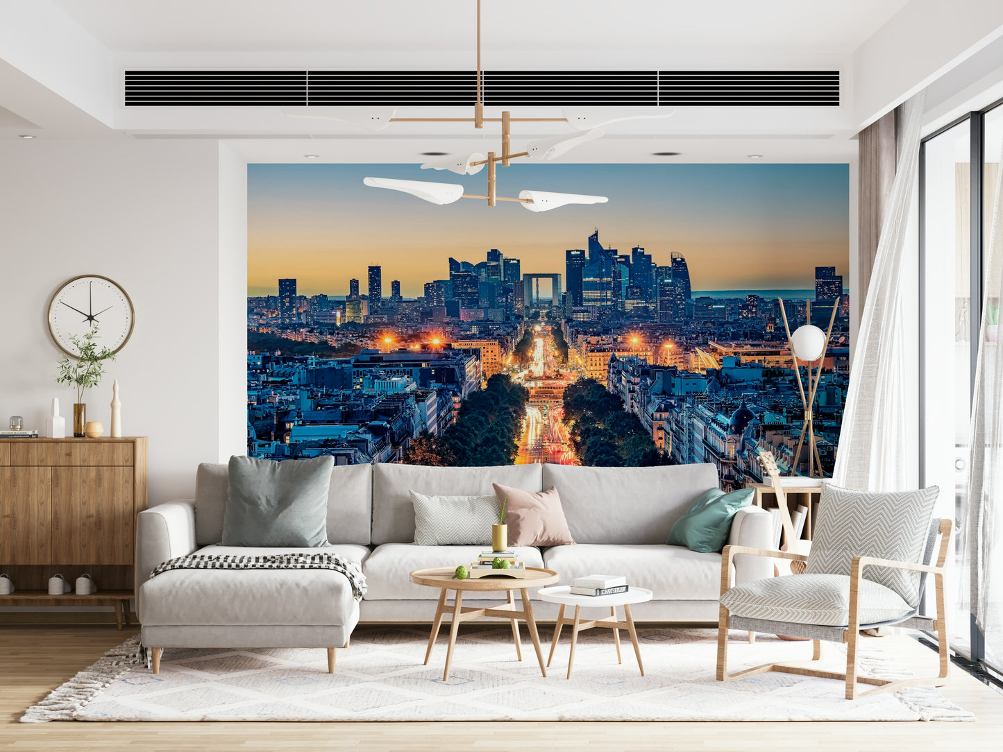 Twilight Metropolis Wall Mural