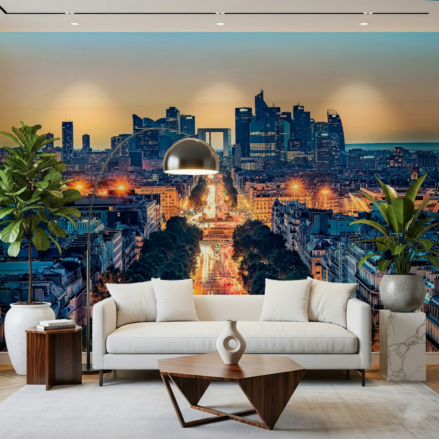 Twilight Metropolis Wall Mural