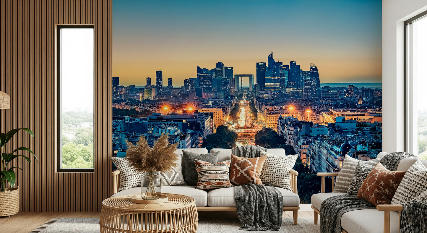 Twilight Metropolis Wall Mural