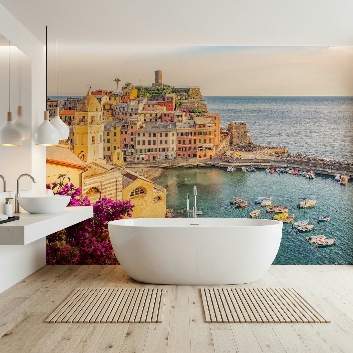 Italian Riviera View Wall Mural