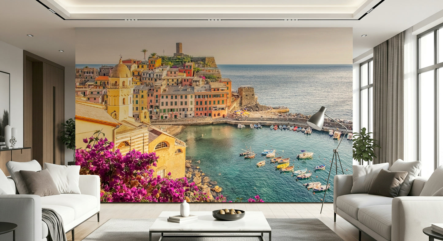 Italian Riviera View Wall Mural