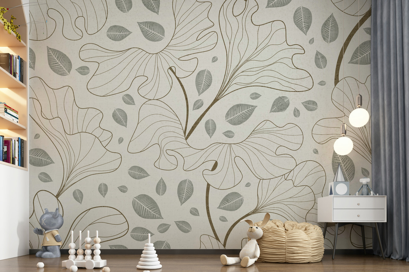 Timeless Ginkgo Garden Wall Mural