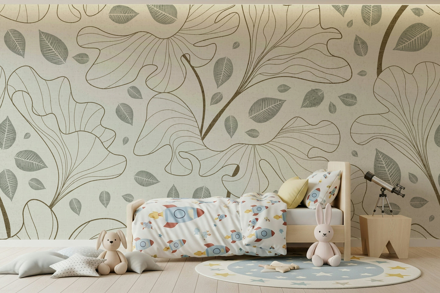 Timeless Ginkgo Garden Wall Mural