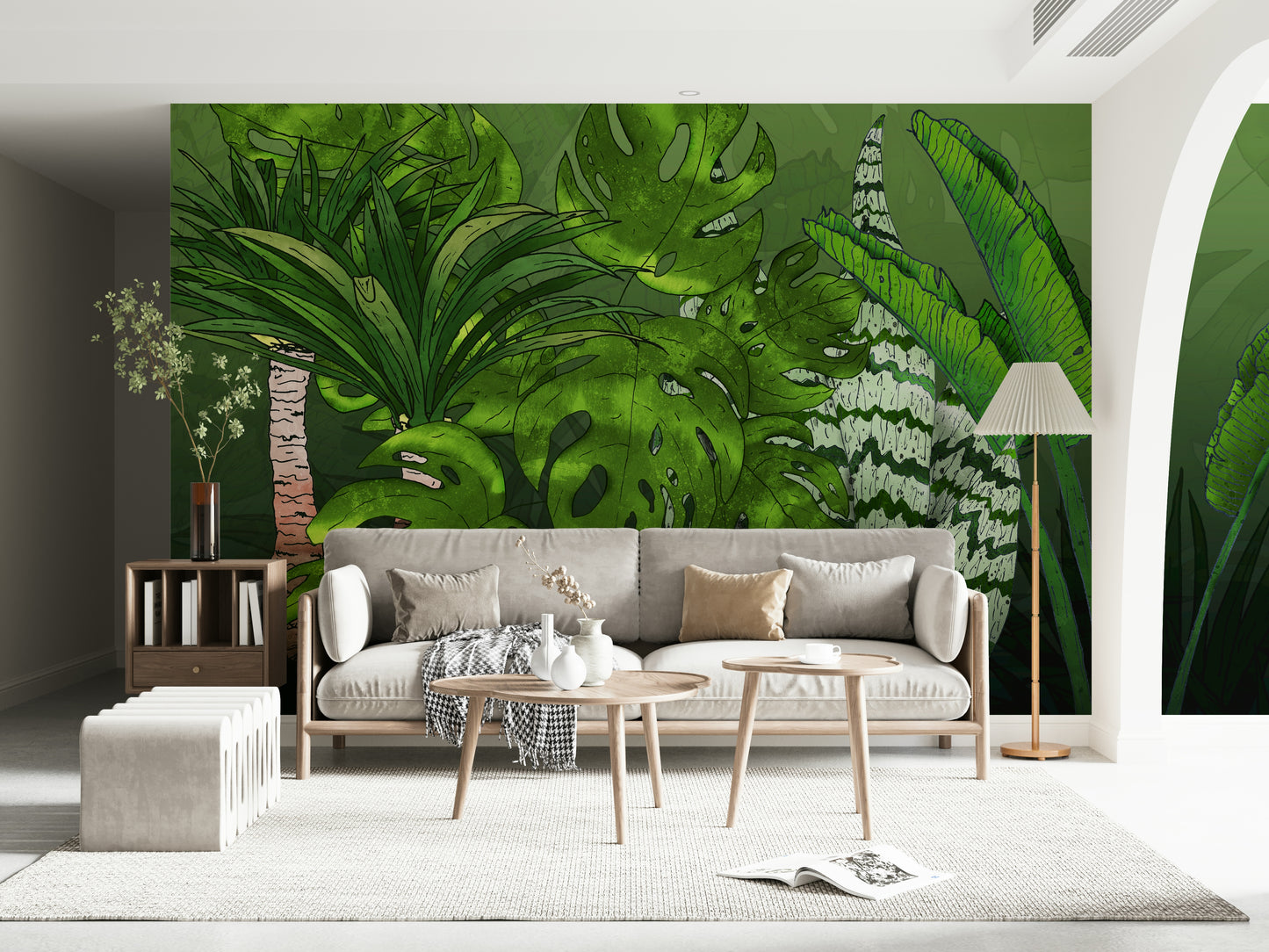 Tropical Jungle Garden Wall Mural