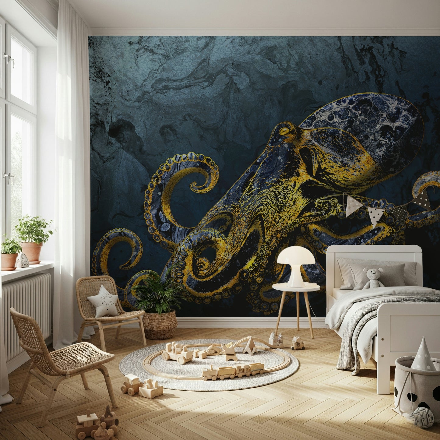 Octopus Majesty Wall Mural