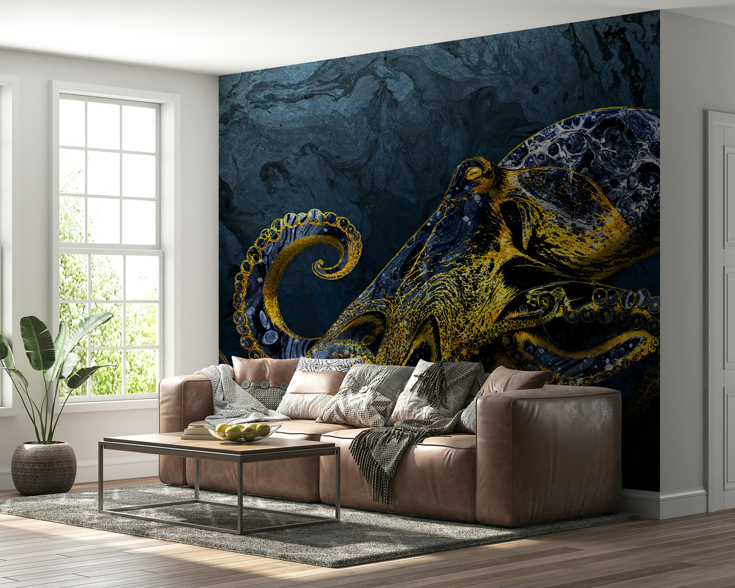 Octopus Majesty Wall Mural