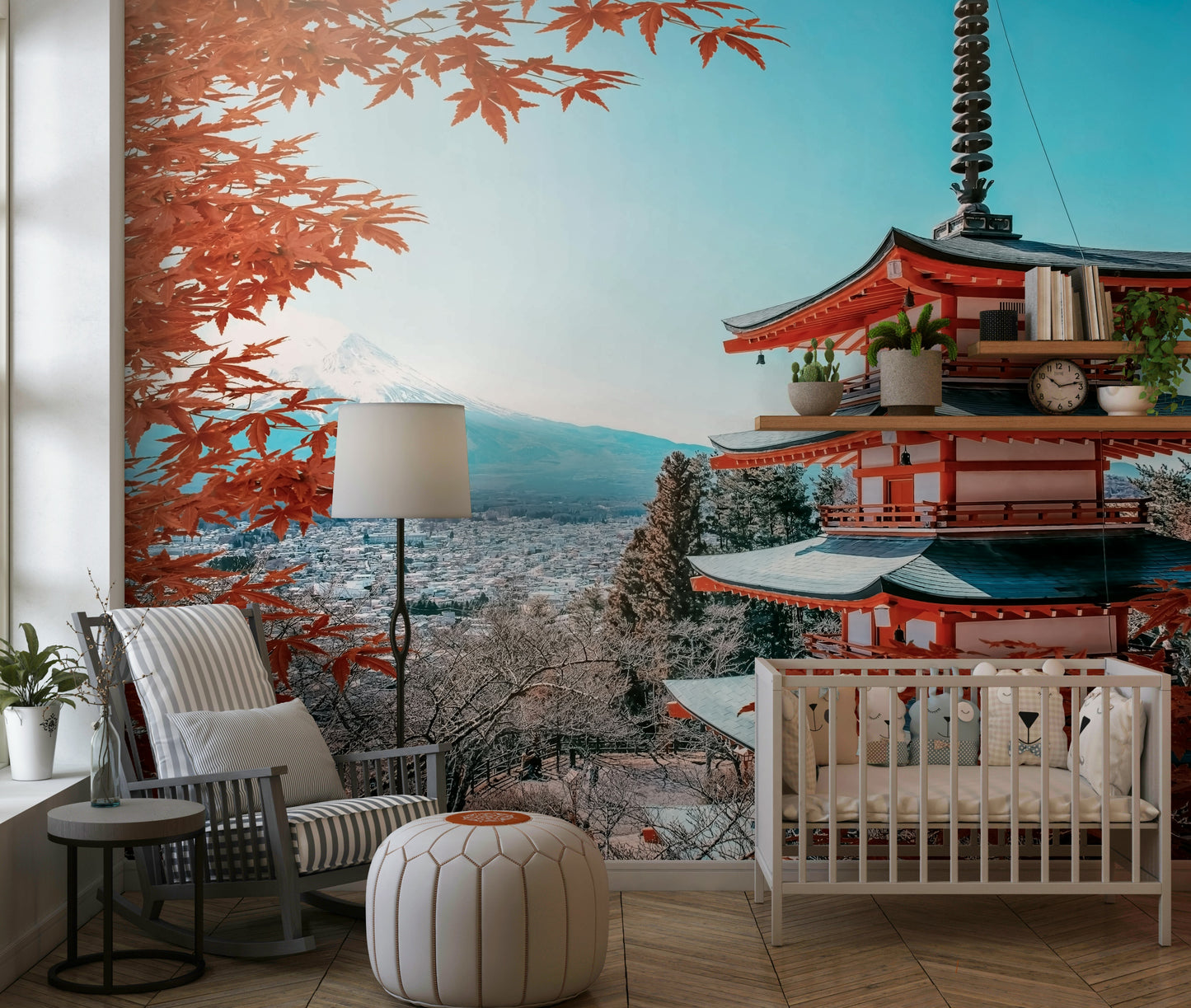 Fuji's Autumn Hues Wall Mural